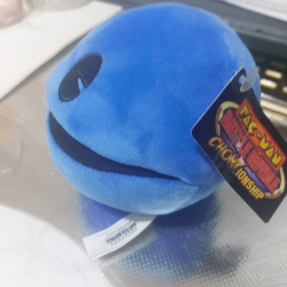 Dark or Royal Blue Pac Man Plush Chompionship Cute Plushes Mini Size - Picture 7 of 8